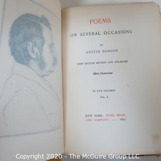 Poems On Several Occasions by Austin Dobson; Numbered Limited Edition, 1895 with Fine Gilt Binding