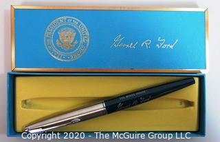 Gerald Ford White House Felt Tip Souvenir Signing Pen with Box - Political, U.S. Presidential Memorabilia