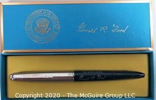 Gerald Ford White House Felt Tip Souvenir Signing Pen with Box - Political, U.S. Presidential Memorabilia