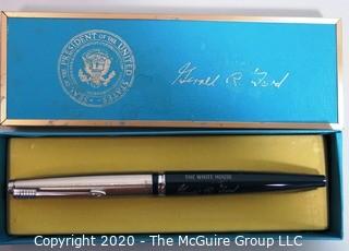 Gerald Ford White House Felt Tip Souvenir Signing Pen with Box - Political, U.S. Presidential Memorabilia