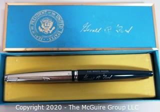 Gerald Ford White House Felt Tip Souvenir Signing Pen with Box - Political, U.S. Presidential Memorabilia