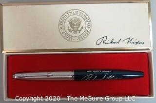 Richard Nixon White House Felt Tip Souvenir Signing Pen with Box - Political, U.S. Presidential Memorabilia