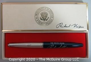 Richard Nixon White House Felt Tip Souvenir Signing Pen with Box - Political, U.S. Presidential Memorabilia