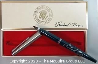 Richard Nixon White House Felt Tip Souvenir Signing Pen with Box - Political, U.S. Presidential Memorabilia