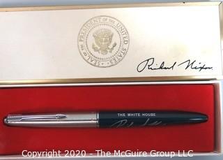 Richard Nixon White House Felt Tip Souvenir Signing Pen with Box - Political, U.S. Presidential Memorabilia