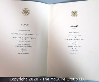 June 1974, President Nixon's Trip to Austria, Egypt, Saudi Arabia, Syria, Israel and Jordan: Includes Press Credentials of Clifford Evans, Events and Filed Pool Reports During the Trip. Political US Presidential Memorabilia 