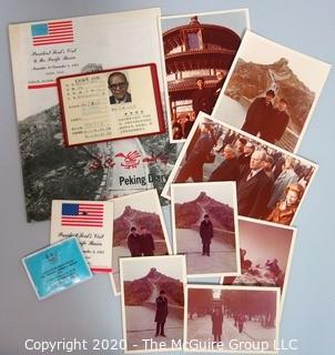 November 1975, President Ford's Trip to Pacific Basin: Includes Press Credentials of Clifford Evans, Events, Press and Personal Collection of Photos 