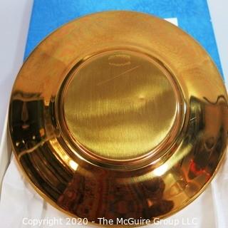 Brass or Copper Bowl with Insignia, Gift of Fred Richmond, Member of Congress, New York.  New in Box.  Political Congressional Memorabilia