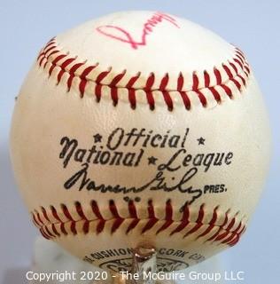 Spalding Official National League Ball: Signed: Fred Haney. Sports Baseball Memorabilia. (from collection of Clifford Evans (period piece, excellent condition).