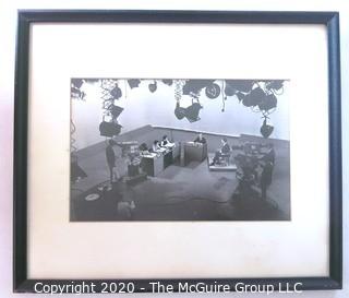 Framed Photo of "Ladies of the Press" TV show, produced by Clifford Evans, circa 1960's, being filmed. Entertainment Political Memorabilia
Measures approximately 13" x 12".