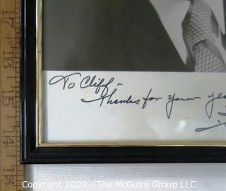 Signed Framed Photo of young Tip O'Neil inscribed "Cliff- thanks for our many years of friendship, Tip O/Neil, Speaker". US Presidential Political Memorabilia