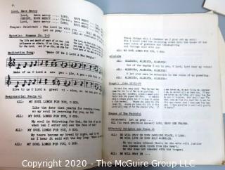 Song Book From School Choir Performance at Mass Given for Senator Robert F Kennedy Memorial At Arlington National Cemetery in 1969 (from the personal collection of Clifford Evans, journalist)