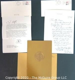 Nixon All Time Baseball All Star Team. 
In response to a WH press conference question from Clifford Evans, Nixon compiled and published his all-time baseball all-star team.  Includes Signed Correspondence from the President to Clifford Evans and Cassette Tape Recording of His Interview with the President. {Full story recounted in ESPN hyperlink below} 
Baseball and US Presidential Memorabilia 