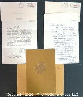 Nixon All Time Baseball All Star Team. 
In response to a WH press conference question from Clifford Evans, Nixon compiled and published his all-time baseball all-star team.  Includes Signed Correspondence from the President to Clifford Evans and Cassette Tape Recording of His Interview with the President. {Full story recounted in ESPN hyperlink below} 
Baseball and US Presidential Memorabilia 