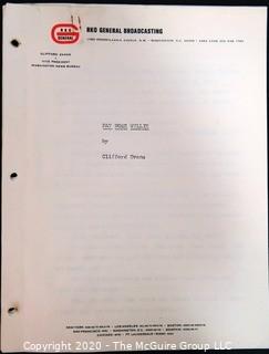 Manuscript for "Fat Nose Willie" by Clifford Evans; written for RKO Broadcasting