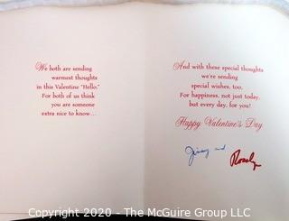 Collection of Signed Greeting Cards.  Includes Valentine Card Signed by President Jimmy & Rosalyn Carter.