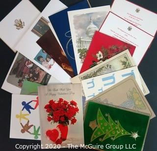 Collection of Signed Greeting Cards.  Includes Valentine Card Signed by President Jimmy & Rosalyn Carter.