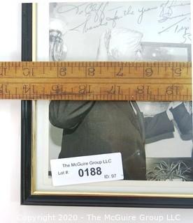 Framed Photo of Clifford Evans Tip O'Neill, Signed with Personal Message. Measures approximately 10" x 9".    Political Memorabilia