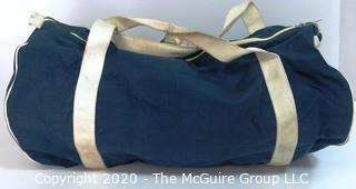 Large Blue Canvas Duffle Bag from European Visit of President Ronald Reagan, 1989.   US Presidential Political Memorabilia 