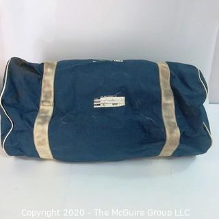 Large Blue Canvas Duffle Bag from European Visit of President Ronald Reagan, 1989.   US Presidential Political Memorabilia 