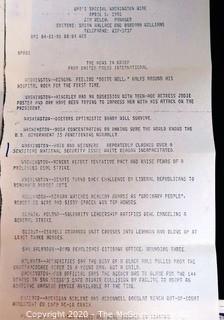 Collection of Presidential Correspondence from "Cap" Weinberger, Ed Meese III and James Brady.  US Presidential Political Memorabilia
