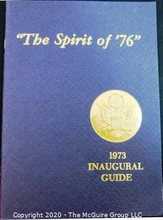 Several sets of Media Tickets and Official Guide for the 1973 Inaugural of President Richard Nixon.  US Presidential Political Memorabilia
