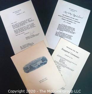 Correspondence & 1973 Reagan Inaugural Program.  US Presidential Political Memorabilia