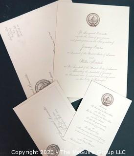 Invitation to Inauguration of President Jimmy Carter and Party Held by Vice President Mondale, 1977.  US Presidential Political Memorabilia