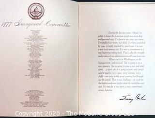 1977 Inauguration Guide for President Jimmy Carter.  US Presidential Political Memorabilia