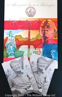 1977 Inauguration Guide for President Jimmy Carter.  US Presidential Political Memorabilia