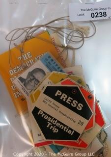 Collection of Presidential Press and Identification Badges; late 1970's
