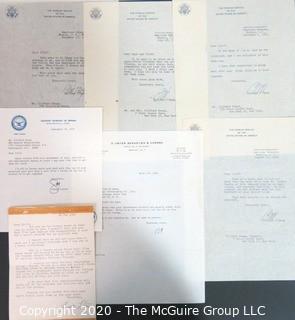 Correspondence addressed to Clifford Evans from a wide range of people including Jerry Parr, Mike Evans, Mo Udall, E B White, William O'Dwyer, George Wallace, Hodding Carter III, Earl Cox and Geraldine Rhoads.  