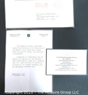 Collection of ephemera including official U.S. government invitations.  Political Memorabilia.