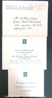 Collection of ephemera including official U.S. government invitations.  Political Memorabilia.