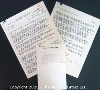 Early Broadcast Journalist Clifford Evans' proposal to NBC executive Julian Goodman in 1960 to produce a documentary on Dr. Lee Szilard, an important figure in the U.S. development of the Atom Bomb.  His request was declined.  