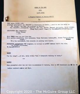 "Woman (sic) in the News with Clifford Evans", a program proposal to WOR-TV for a daytime television series, to be telecast 30 minutes everyday, Monday - Friday.  The eventual show, called "Ladies of the Press" was broadcast from 1962-1968, formatted to feature 3 female print journalists and one quest, with Evans moderating the show. It was described by Evans as a "hard news" program.  Evans eventually sold the program to RKO General Broadcasting.    Political & Journalism Memorabilia