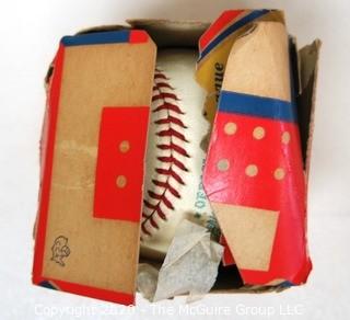 Vintage Reach Official American League "Harridge" Ball, Number 0; Baseball, New in Box.    