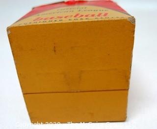 Vintage Reach Official American League "Harridge" Ball, Number 0; Baseball, New in Box.    