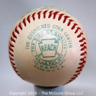 Vintage Reach Official American League "Harridge" Ball, Number 0; Baseball, New in Box.    