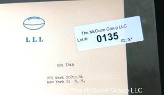 Signed Letter from Luigi "Lou Little" Piccolo to Clifford Evans c 1960.  Lou Little was inducted into the College Football Hall of Fame.  He coached from 1930-1956 at Columbia University, who won the Rose Bowl in 1933, beating Stanford, 7–0. 