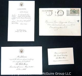 Invitation to Clifford and Ruth Evans From Lady Bird Johnson to Luncheon at White House, 1967