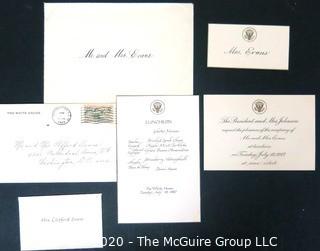 Invitation From President Lyndon Johnson and Lady Bird to Mr. and Mrs. Evans, Luncheon at White House, 1967