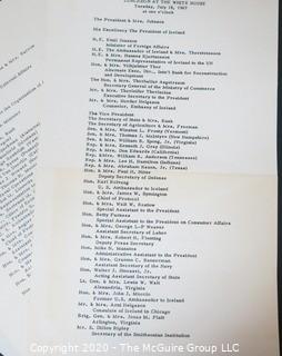 Lists of Attendees to Various Functions at White House, President Lyndon Johnson, 1967