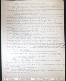 Believed to be the transcript of notes taken by Clifford Evans in interview with LBJ as President.  