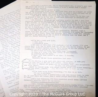 Believed to be the transcript of notes taken by Clifford Evans in interview with LBJ as President.  