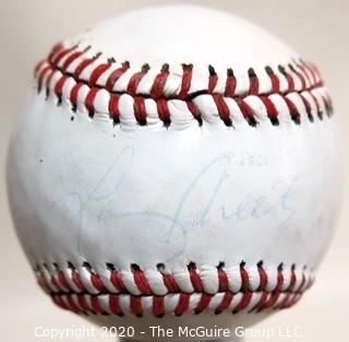 Vintage Signed Official League Baseball - Larry Sheets