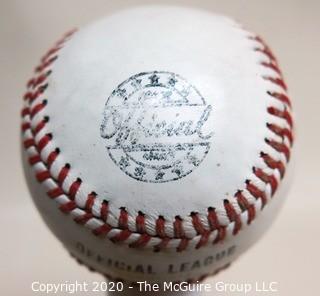 Vintage Signed Official League Baseball - Larry Sheets