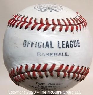 Vintage Signed Official League Baseball - Larry Sheets