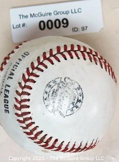 Vintage Signed Official League Baseball - Larry Sheets