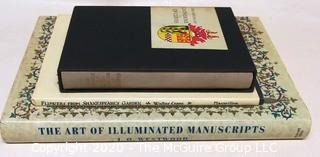 Three (3) Color Illustrated Books Including The Art of Illuminated Manuscripts, The Hours of Catherine of Cleves in Book Sleeve, and Flowers from Shakespeare's Garden